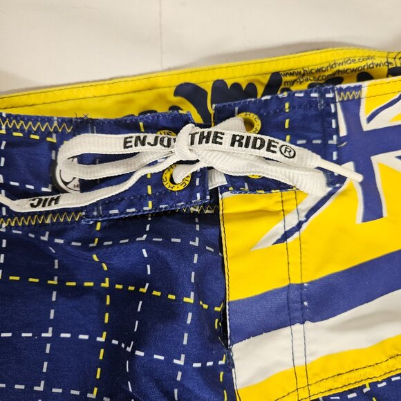 Hawaiian Island Creations SPAM Graphic Swim Trunks Men's Size 34 Funky & Fun - Picture 3 of 8